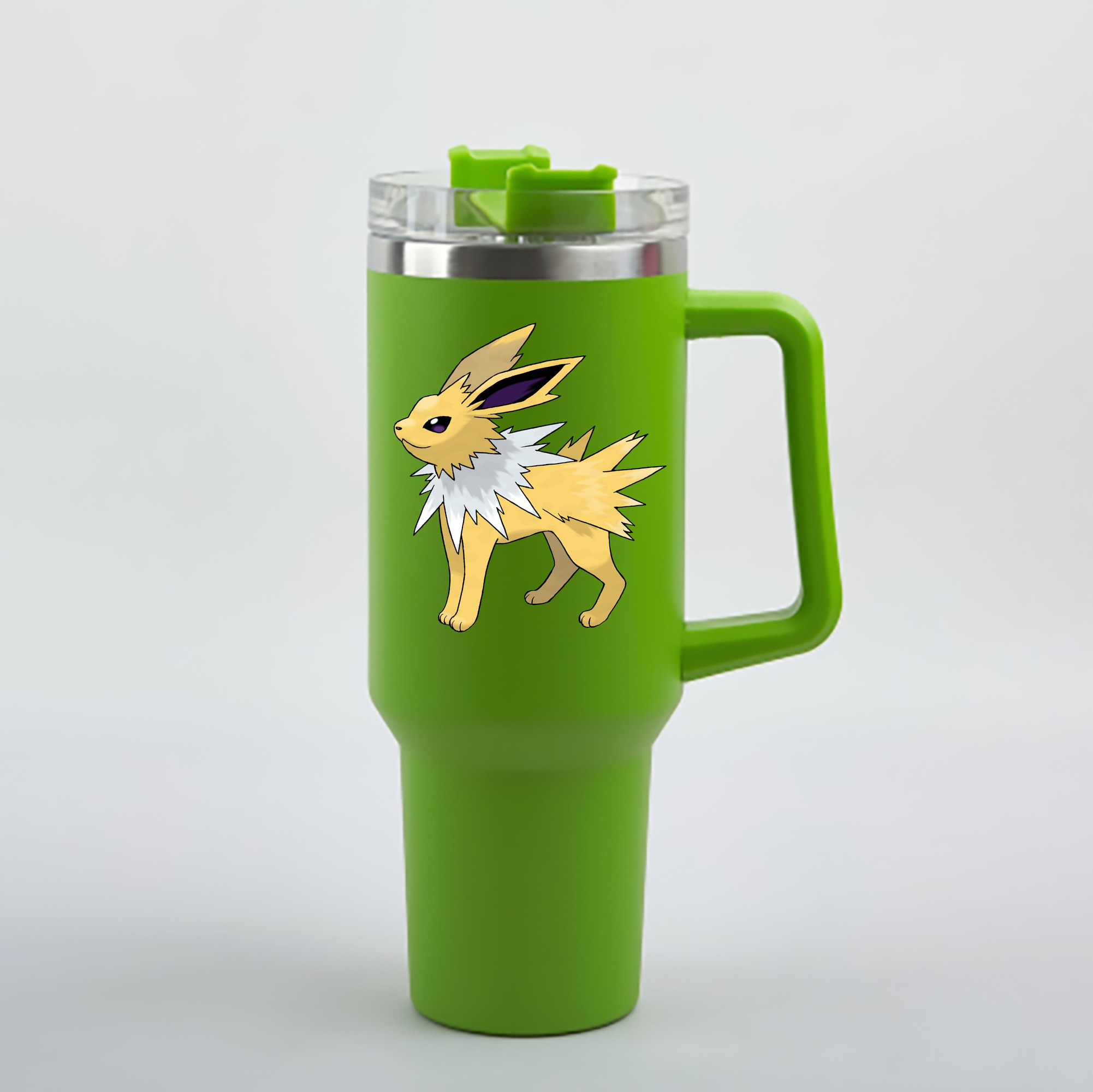 （画像用） ポケットモンスター Pokémon 1200mL車用タンブラー - クリスタルステッカー（プラスチックストロー付き）